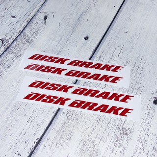Tem decal dán phuộc chữ Disk Brake (1 cặp)