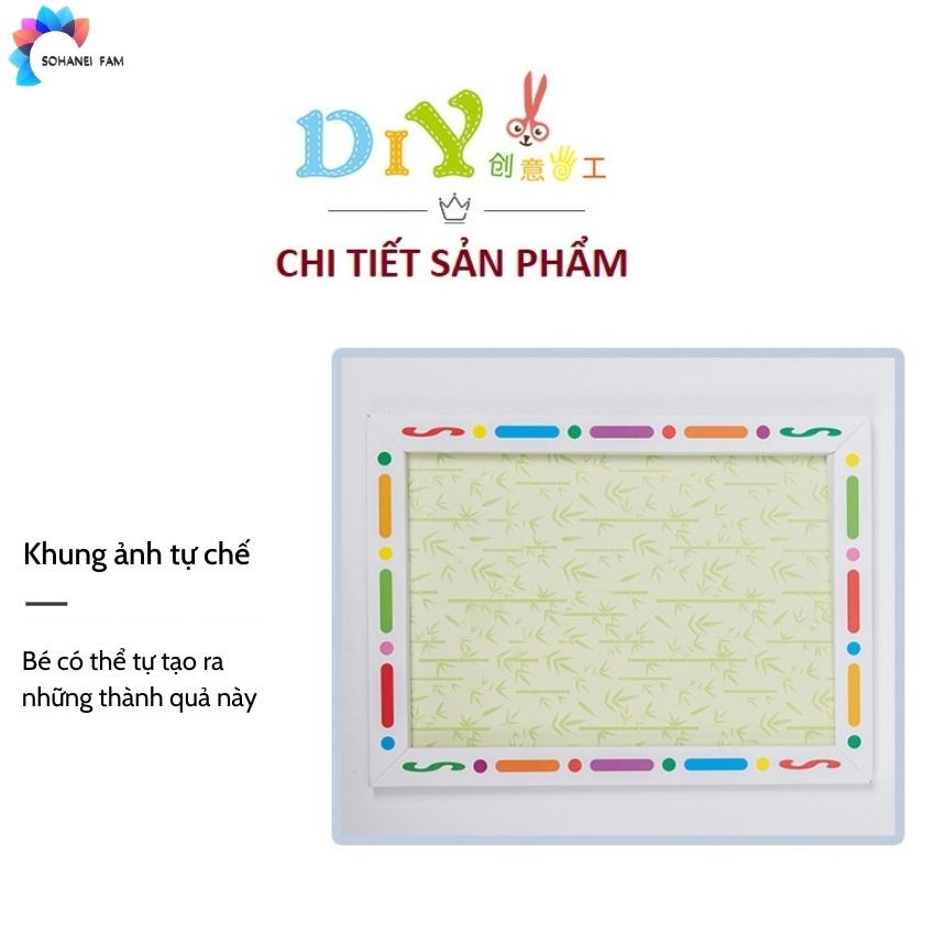 Tự Làm Khung Giấy Bình Cắm Hoa Handmade Cho Trẻ Em -SOHANEI FAM -Đồ Chơi Thủ Công, Quà Tặng Ngày Của Mẹ...