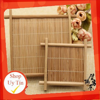 Mành tre đan thủ công trang trí chụp ảnh