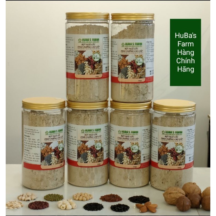 Bột ngũ cốc lợi sữa cao cấp HuBa's Farm, bột dinh dưỡng cao cấp giúp bổ sung dưỡng chất, giảm cân