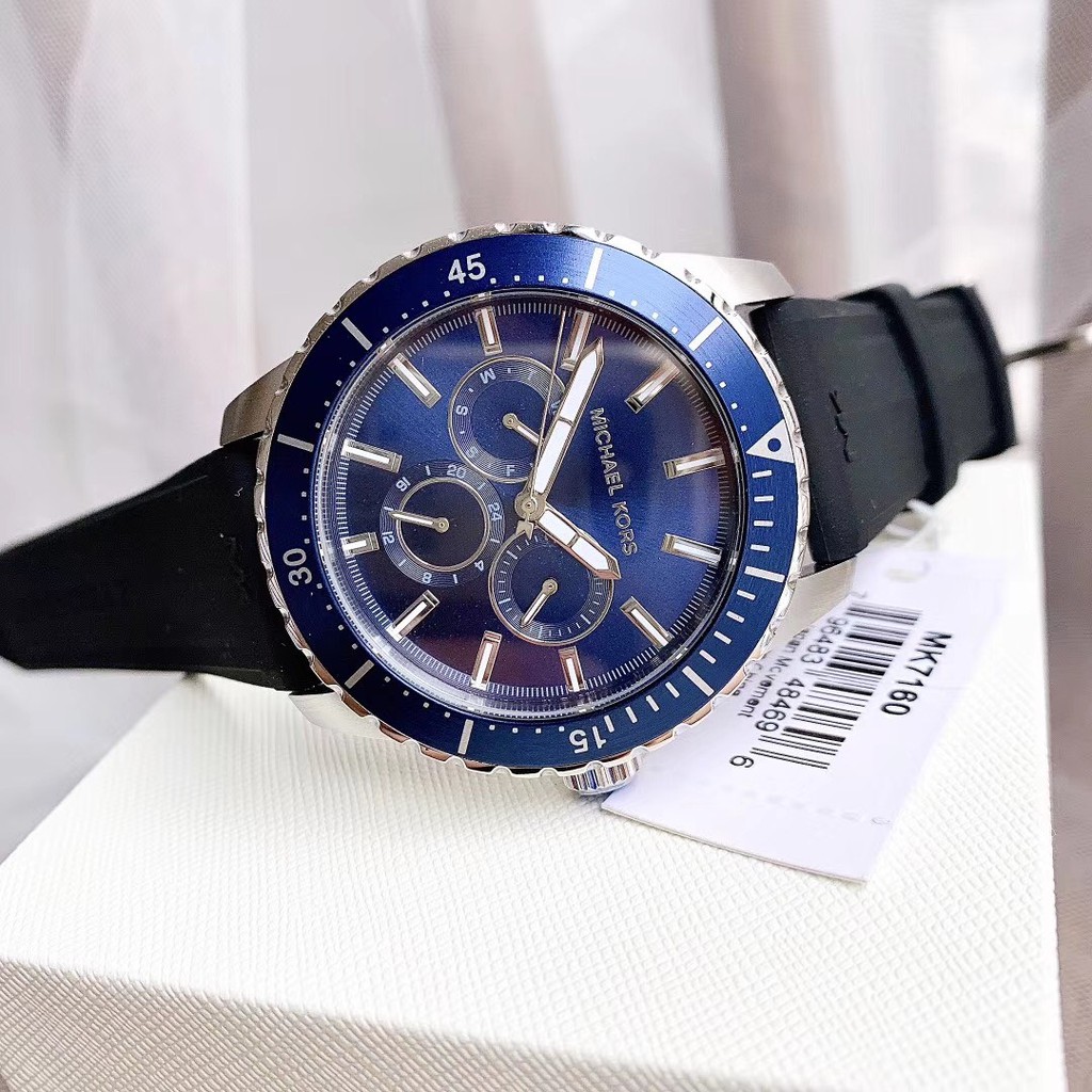 ĐỒNG HỒ NAM MICHAEL KORS CUNNINGHAM MK7160 MK7163 MK7164 MK7165 DÂY CAO SU