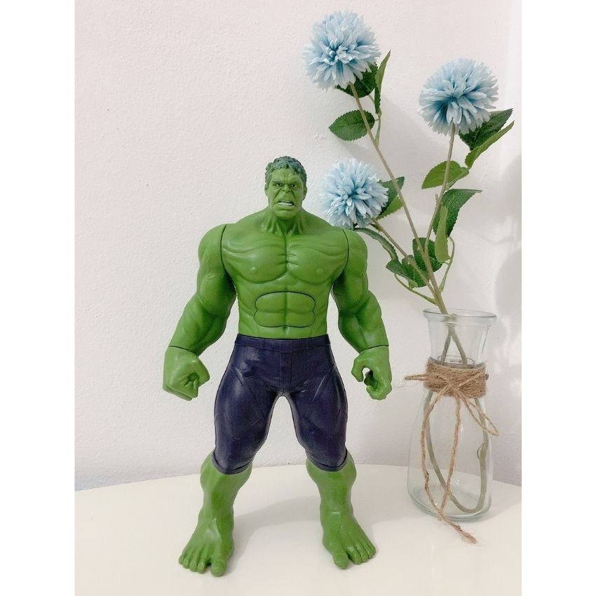 Đồ Chơi Mô Hình Hulk Nhựa Đặc Cao 30cm Loại Lớn Có Đèn Led Đỏ Và Phát Nhạc Cho Bé Thích Siêu Anh Hùng