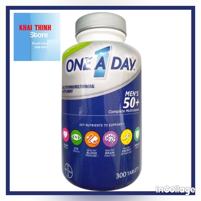 Vitamin tổng hợp cho nam trên 50 tuổi One A Day Men 50+
