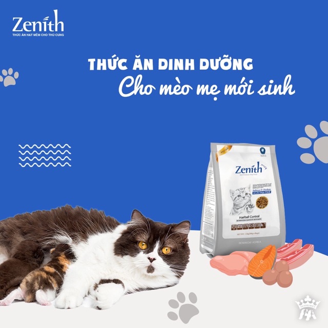 Zenith Cat Hairball - Thức ăn hạt mềm tiêu búi lông dành cho mèo