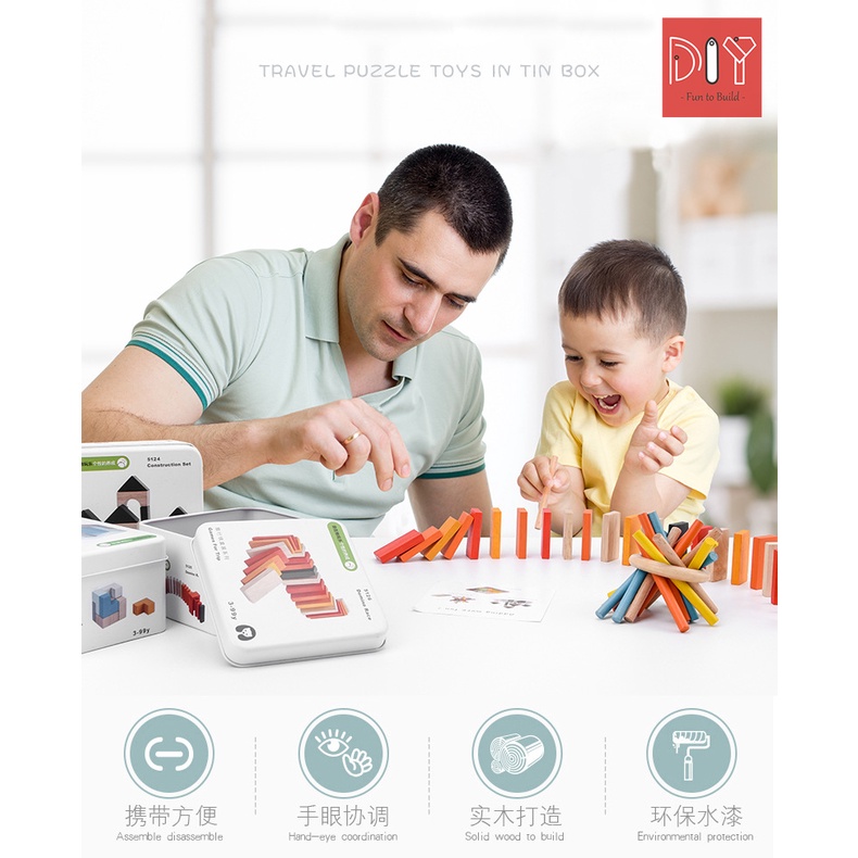 Đồ chơi Gỗ Giáo dục cho bé nhiều mẫu- Đồ chơi Giải Trí Khi Du Lịch - Games For Trip