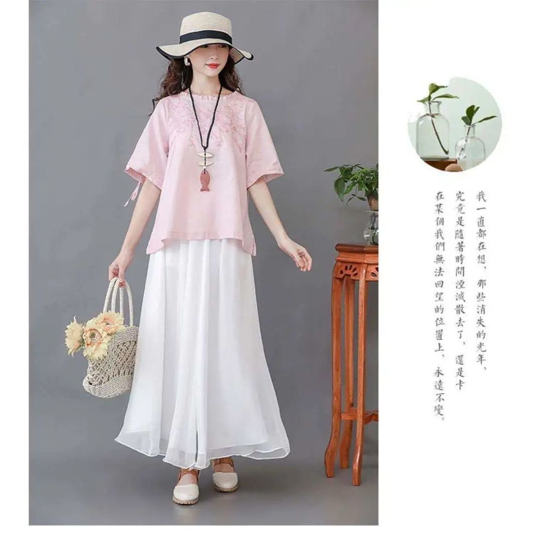 Quần Voan Dài Ống Rộng Thời Trang Dành Cho Nữ | BigBuy360 - bigbuy360.vn