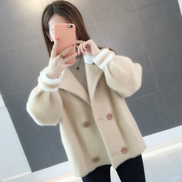 🎈🎈🎈 Áo khoác sweater lông chồn thời trang mùa thu 👕👕👕 Hàng order