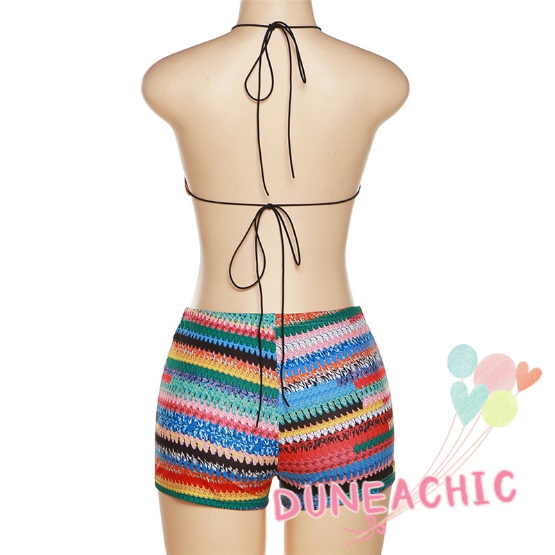 Bộ Áo Yếm In Họa Tiết + Quần Legging Lưng Cao Ống Suông Gợi Cảm Dành Cho Nữ