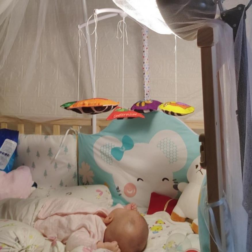 Treo cũi, nôi kích thích thị giác, phát nhạc lalala baby thiết kế 2 mặt thông minh kích thước 64x40cm