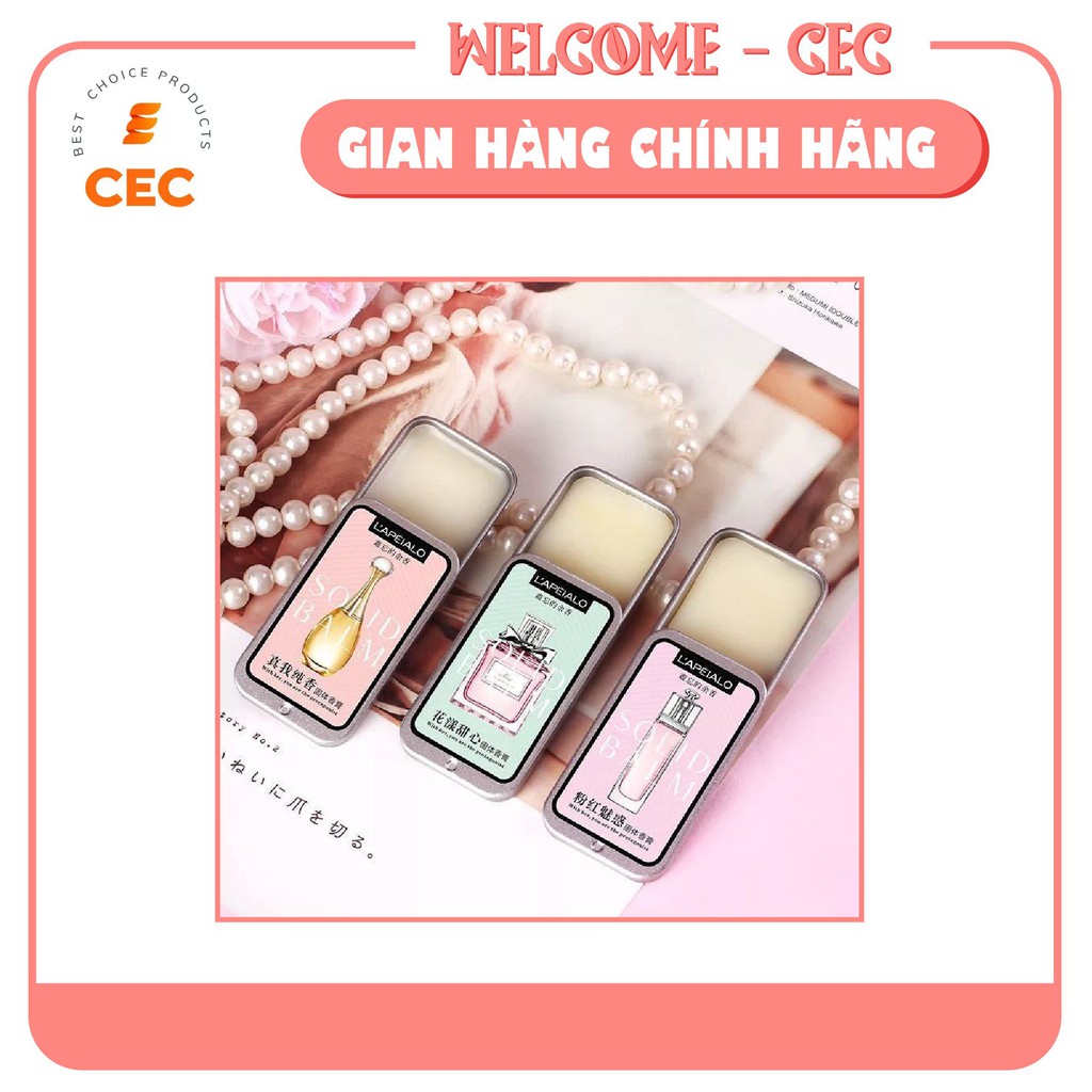 Nước hoa khô Nữ Lapeialo dạng sáp Chính hãng, Set 3 mùi hương 10g thơm dịu nhẹ và lưu mùi hương lâu L518