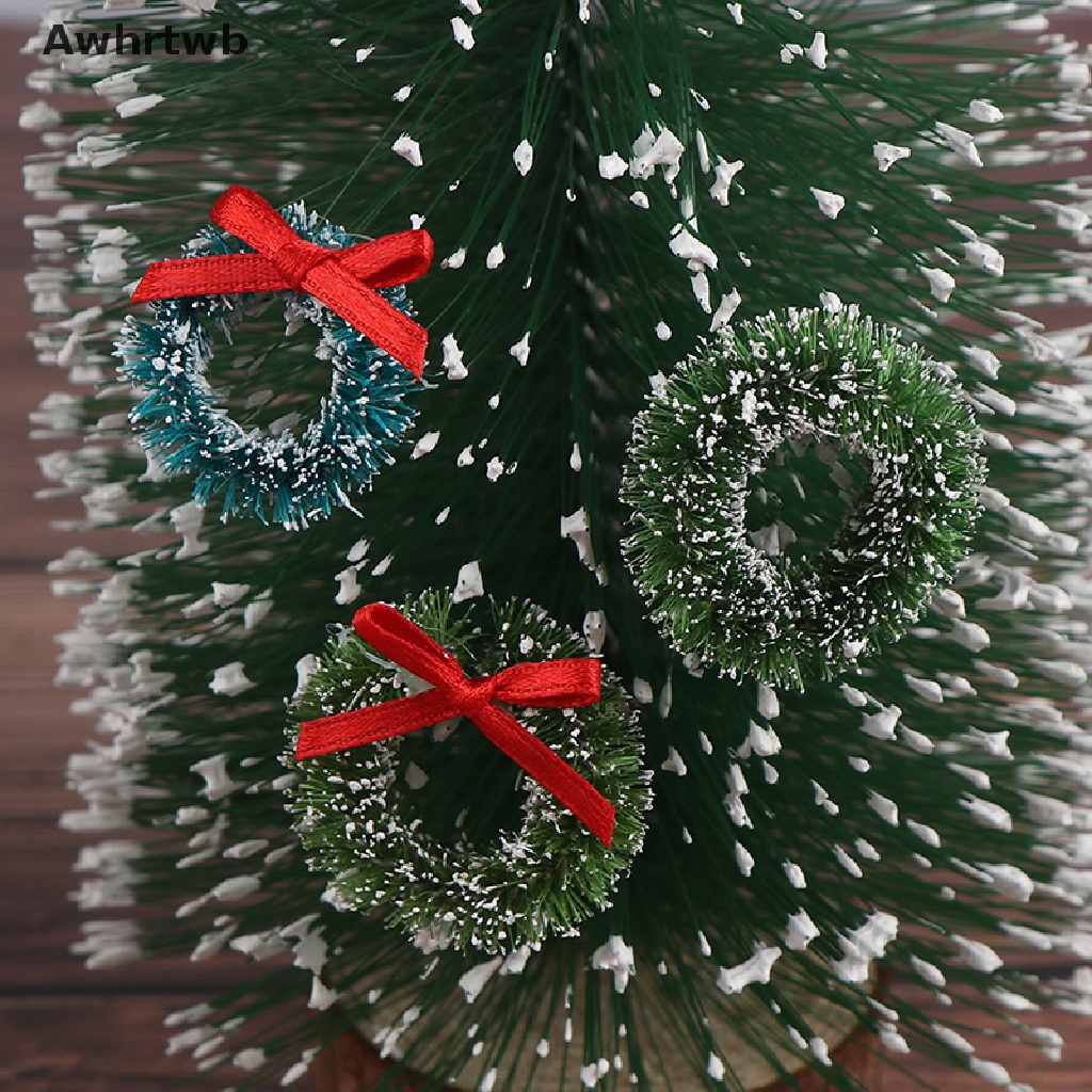 Set 10 Vòng Nguyệt Quế Mini Trang Trí Giáng Sinh