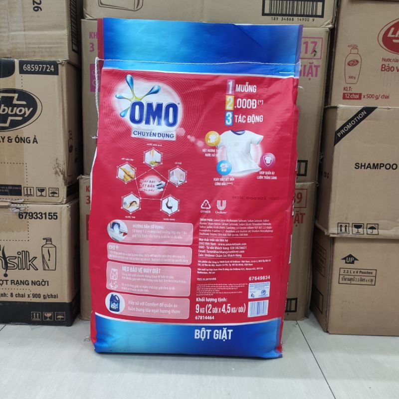 Bột giặt Omo chuyên dụng 9kg