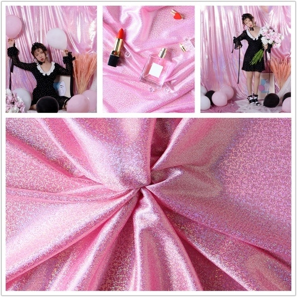 Vải Polyester Màu Cầu Vồng Holographic 70 * 100cm Dùng Làm Phông Nền Chụp Ảnh Trang Trí Tiệc Cưới DIY