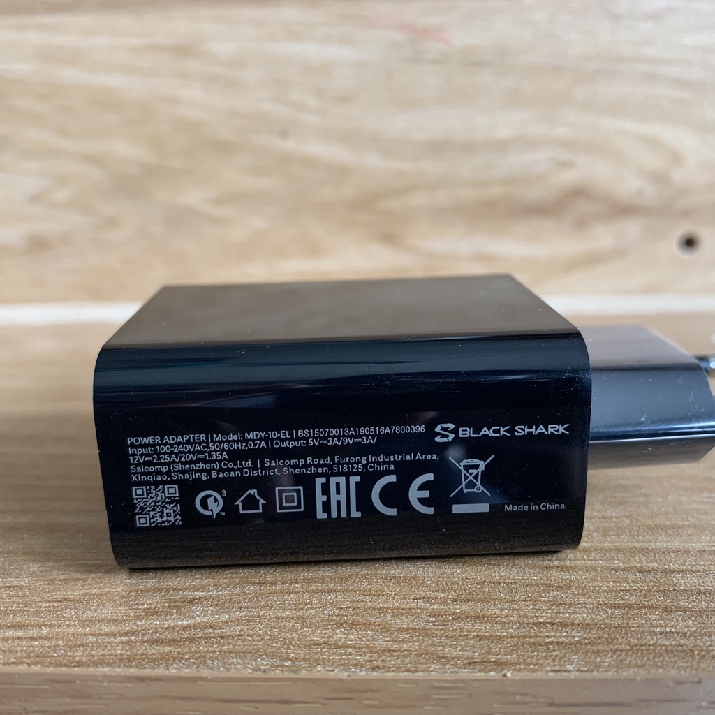 Adapter Xiaomi  BLACK SHARK,Củ sạc xiaomi , Sạc black shark MDY-10-EL 27W QC 4.0,cáp sạc USB - C  1,2m hàng chính hãng