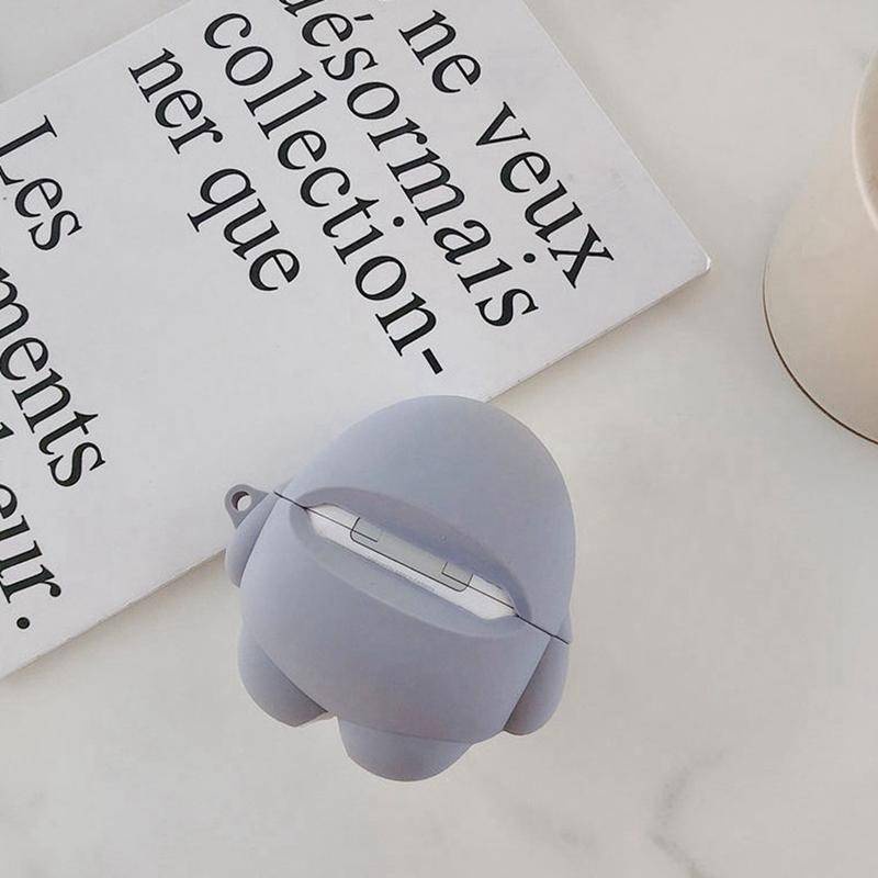 Vỏ Bảo Vệ Hộp Sạc Tai Nghe AirPods 2 3 Pro Bằng Silicon Họa Tiết Hoạt Hình Cá Mập Dễ Thương