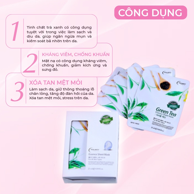 Mặt Nạ Giấy Hàn Quốc  HOLIKEY  Chiết Xuất Từ Thiên Nhiên 25ml Giúp Da Trắng Sáng Mềm Mịn Tự Nhiên