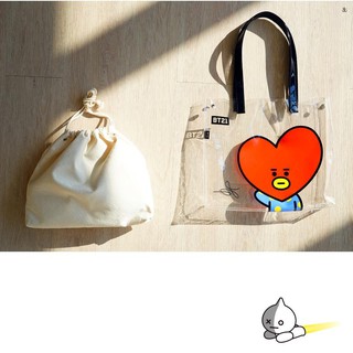 SHOULDER BAG BT21 ( Túi Tote Trong Suốt ) 2 in 1