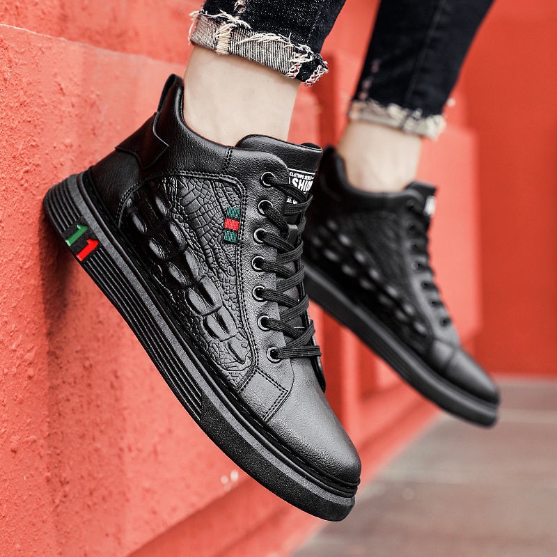 Giày Thể Thao Đế Mềm Họa Tiết Da Cá Sấu Thời Trang Mùa Xuân Cho Nam 2022