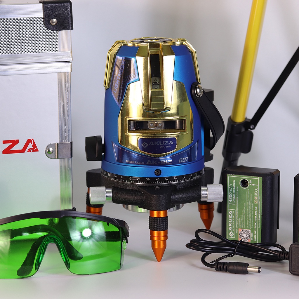 Máy cân bằng laser AKUZA AK 912 5 tia xanh