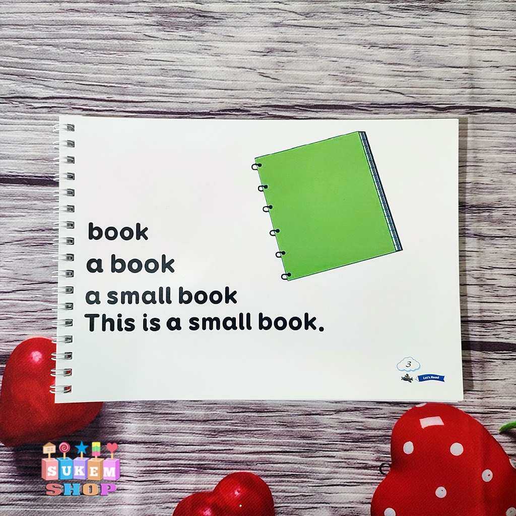 Học liệu Cùng bé luyện đọc -Let's read in cán bền đẹp