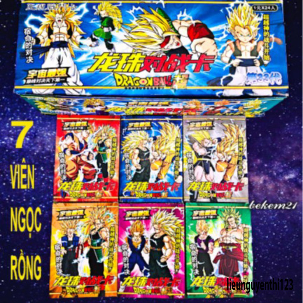HỘP THẺ BÀI 7 VIÊN NGỌC RỒNG DRAGON BALL-SONGOKU NHIỀU NHÂN VẬT