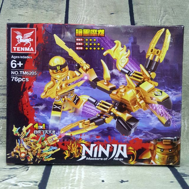 [Mã LIFE0503TOYS giảm 10% đơn 0Đ] Bộ lego Golden Dragon Fire 4in1 TM6205