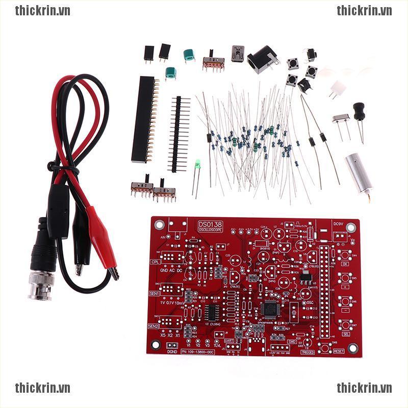 <Hot~new>New dso138 2.4" tft digital oscilloscope acrylic case diy kit smd soldered