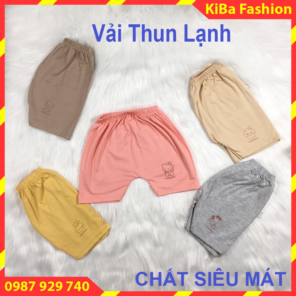 [ HÀNG ĐẸP ] Set 5 Quần đùi chất cotton lạnh, thun lạnh co giãn 4 chiều, siêu mềm mịn cho bé 3-12kg- QĐ - HMA0110