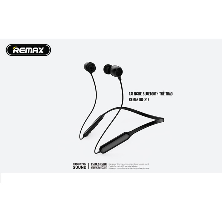 Tai nghe Bluetooth Remax RB-S17-Hàng chính hãng-BH 12 Tháng-7 Ngày đổi trả