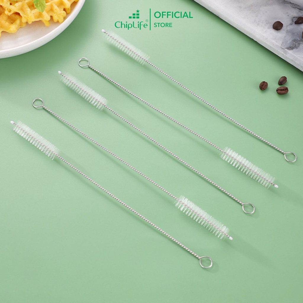 Bộ ống hút Inox kèm cọ rửa dành cho các loại ly giữ nhiệt