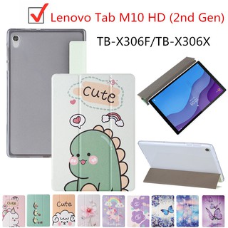 Bao da TPU mỏng nắp lật kiêm giá đỡ cho Lenovo Tab M10 HD (2nd Gen) TB-X306F/TB-X306X