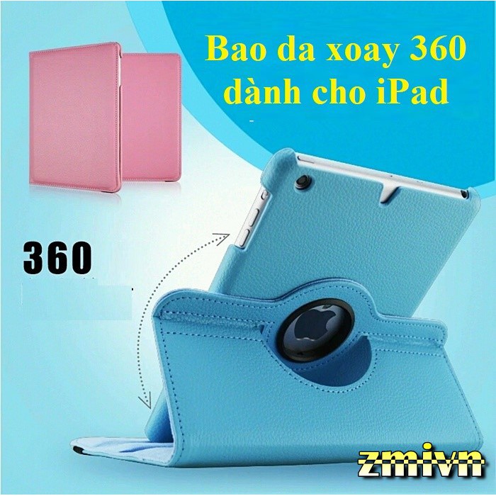 Bao da xoay 360 iPad Air 4 2020 / Mini 1/2/3/4, iPad 234, iPad 10.5 Pro (2017), iPad 9.7 2017- 2018, iPad Air 1/2 ...