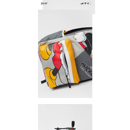 BALO MICKEY ZARA PHỐI MÀU CHO BÉ ĐI MẪU GIÁO