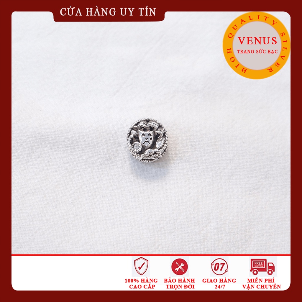 [Charm bạc 925 cao cấp] Charm bạc mặt cười mặt mếu- Mã sản phẩm VENUSSM