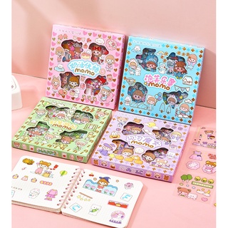 Hộp 100 tấm sticker cute - Momo Chan