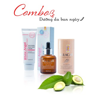 [Follow shop] - Combo dưỡng trắng da ban ngày - lớp kem mướt mịn thấm nhanh và không lộ vân kem -trắng như thiên thần