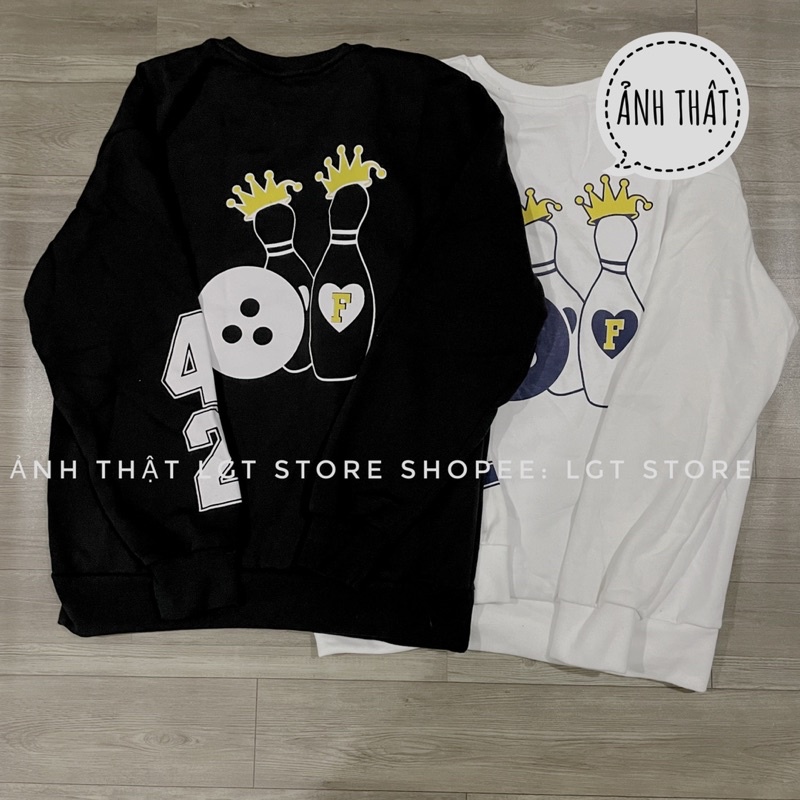 Áo khoác sweater [CÓ ẢNH THẬT] from rộng chất nỉ ngoại cao cấp in F42