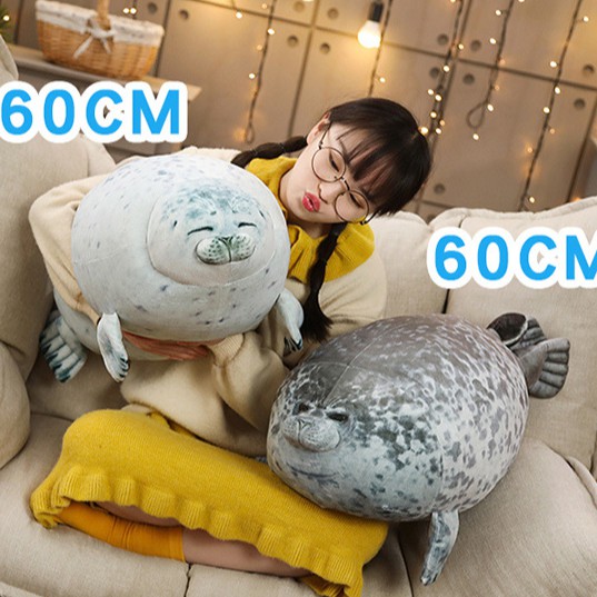 Thú Nhồi Bông Plush Toy Hải Cẩu Osaka Seal Tròn Trịa Mềm Mại