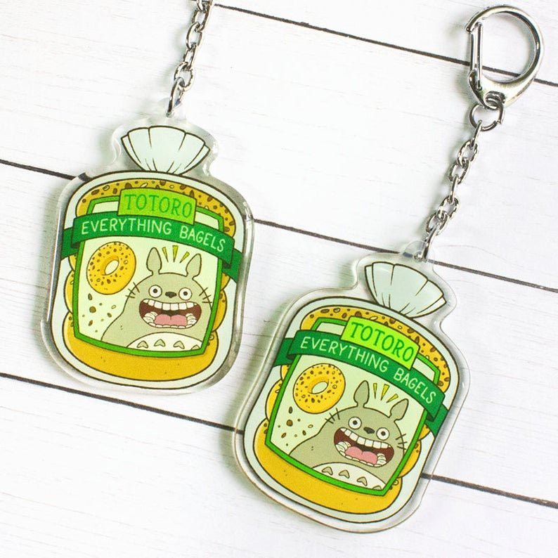 ( Mica trong acrylic) Móc khóa STUDIO GHIBLI ver SNACKTIME in hình anime chibi