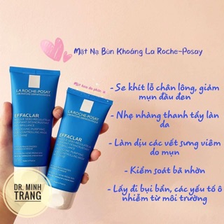 ( CHÍNH HÃNG) Mặt Nạ Bùn LA-ROCHE POSAY Giúp Làm Sạch Sâu, Giảm Mụn & Giảm Bóng Nhờn Trên Da MASK ANTI-SHINE 100ml