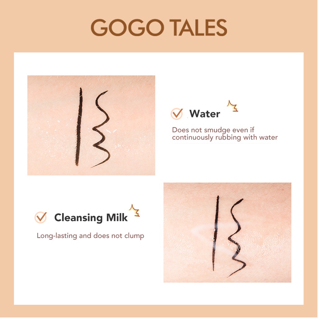 Bút Kẻ Mắt Nước Siêu Mịn GOGO TALES - Phấn nước phấn phủ Gogo tales 2 trong 1 Light And Nude Gogotales GT361