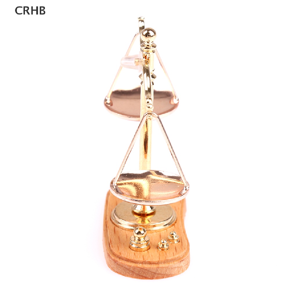 Mô Hình Cân Điện Tử Mini Trang Trí Nhà Búp Bê CRHB Tỉ Lệ 1 / 12 Mới