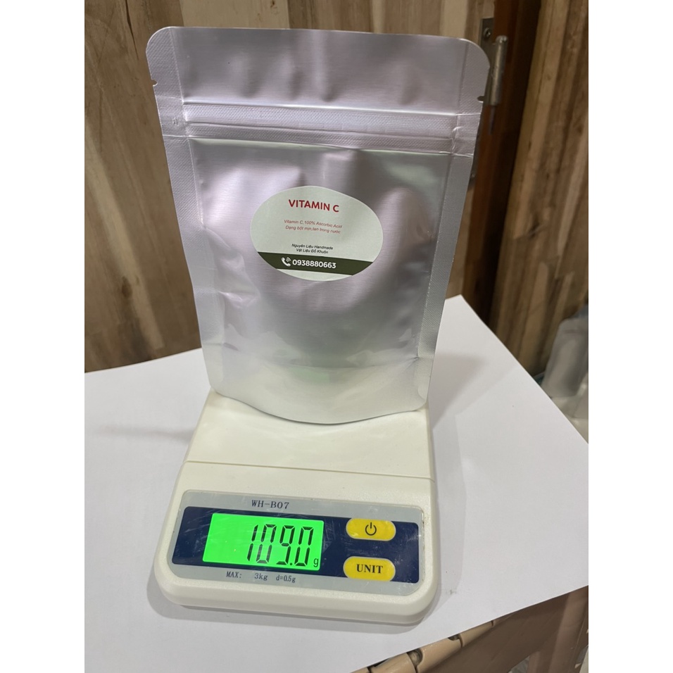 Vitamin C (Acid Ascorbic)[100gr][Nguyên liệu mỹ phẩm]