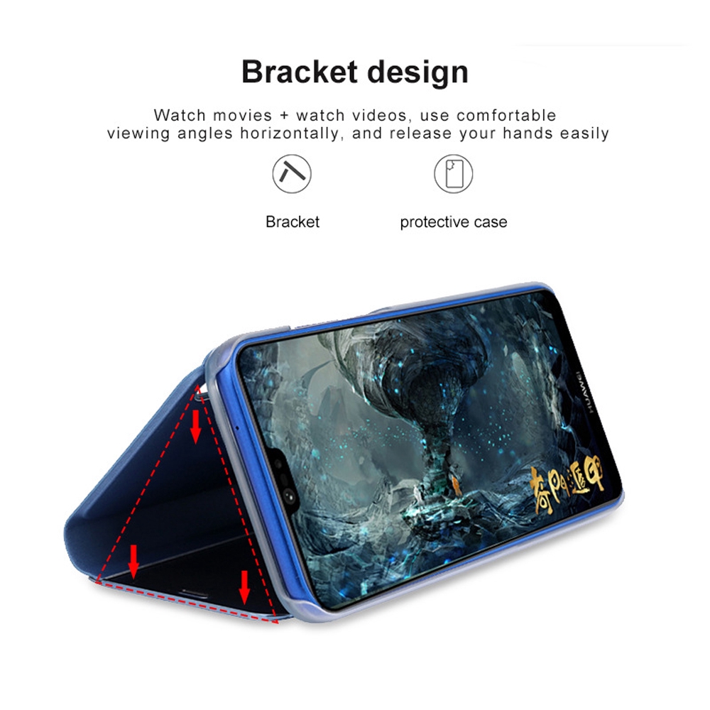 Ốp điện thoại nắp gập tráng gương thông minh dành cho Samsung Galaxy A21s M21 M31 A10s A20s A30s A50s A70s M30S