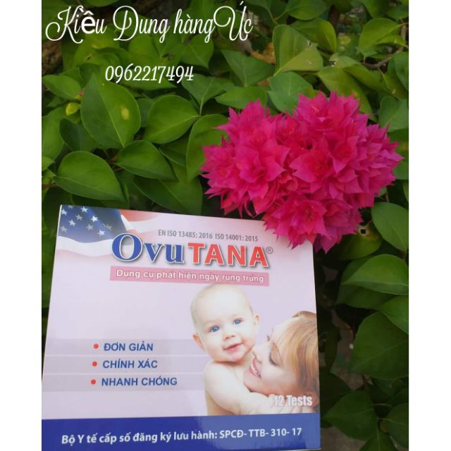 Hộp 12 que thử rụng trứng ovutana