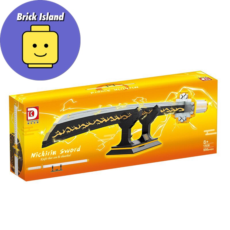 Đồ Chơi Lắp Ráp Mô Hình Thanh Kiếm Katana Nichirin Của Zenitsu Kimestu no Yaiba - Brick Island