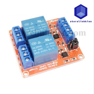 Mạch 2 Relay 5V 12V kích mức High/Low