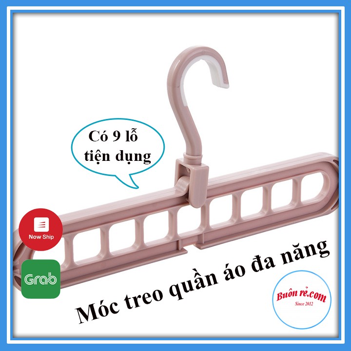 MÓC TREO QUẦN ÁO ĐA NĂNG THÔNG MINH 9 LỖ br00472