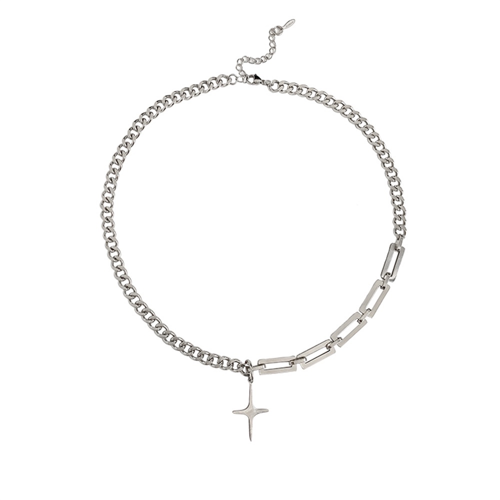 Vòng cổ Thép Titan Phong Cách Hip hop Thời Trang Cho Cặp Đôi