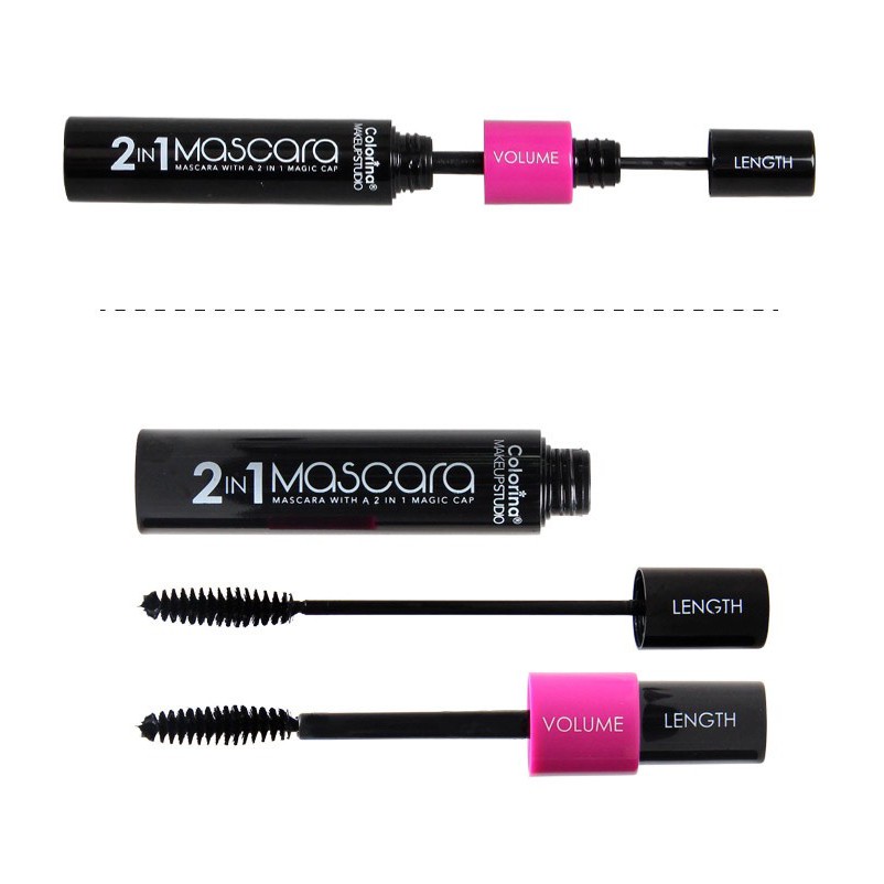 Mascara Chống nước Dài Và Cong Mi 2 in 1 Magic Cap Colorina